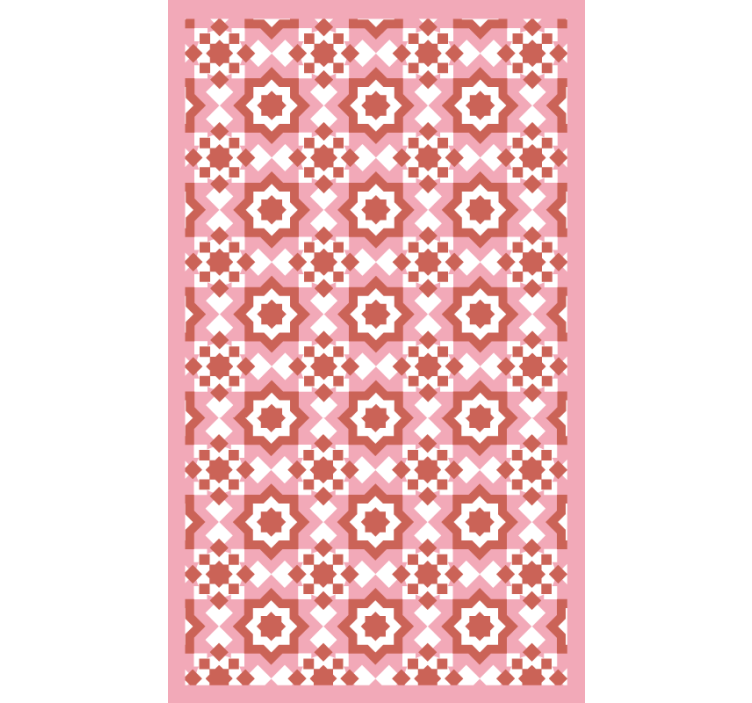 Estore de rolo quarto com padrão de quadrados vermelhos - TenStickers