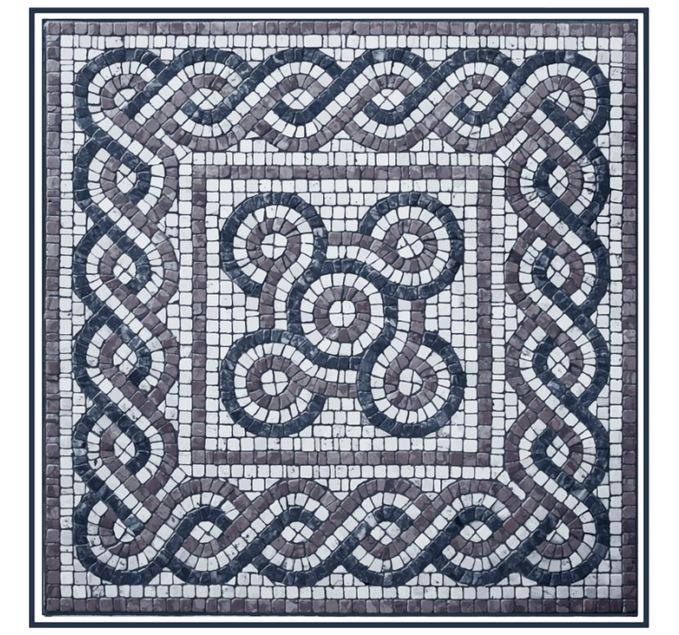 Estore de rolo quarto mosaico de pedras pebbles - TenStickers