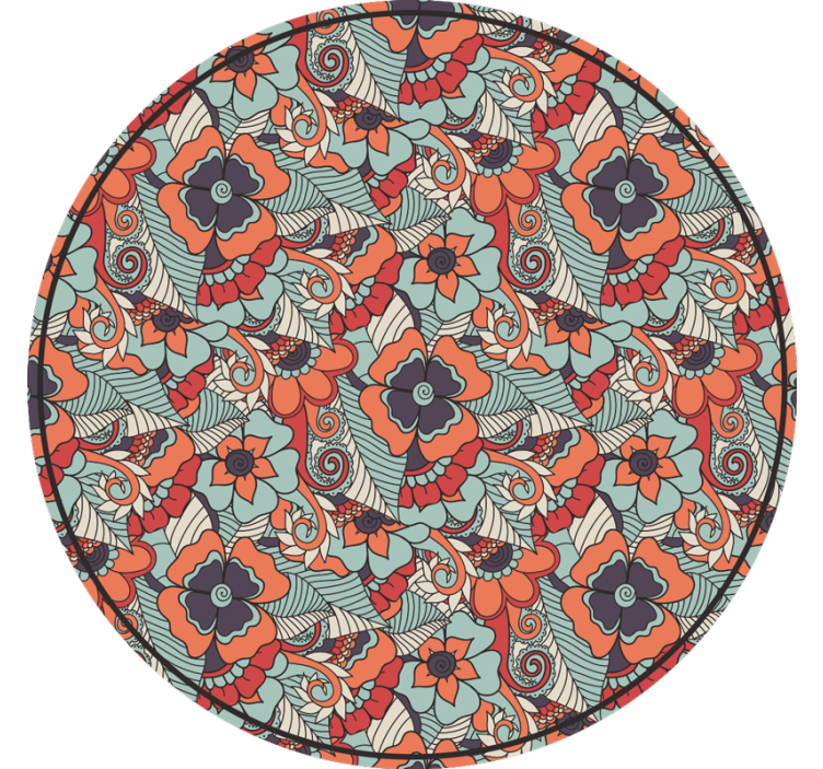 Estore de rolo quarto padrão paisley floral - TenStickers