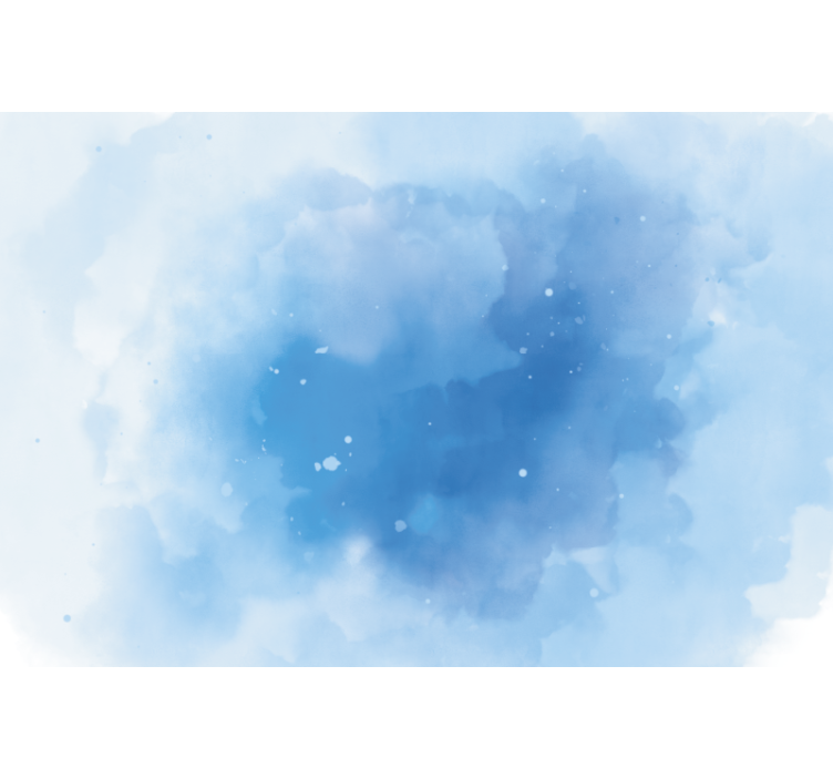 Estore de rolo quarto em aquarela azul minimalista - TenStickers