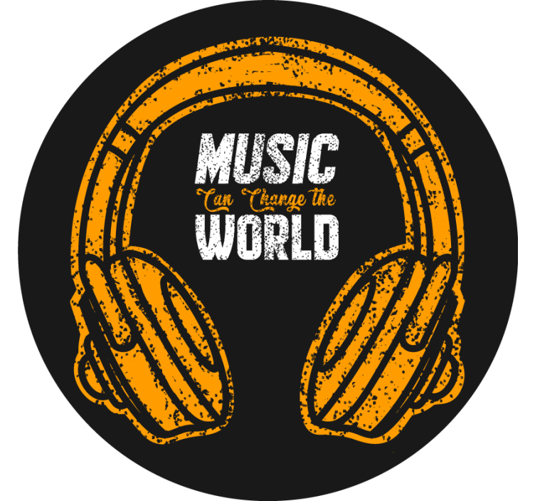 Estore de rolo juvenil a música transforma o mundo - TenStickers