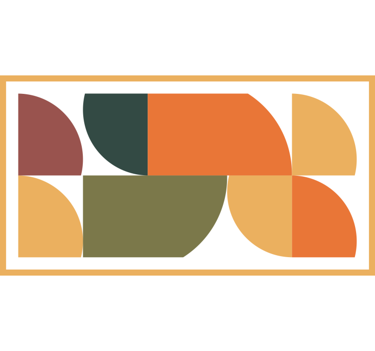 Estore de rolo quarto arte geométrica abstrata - TenStickers