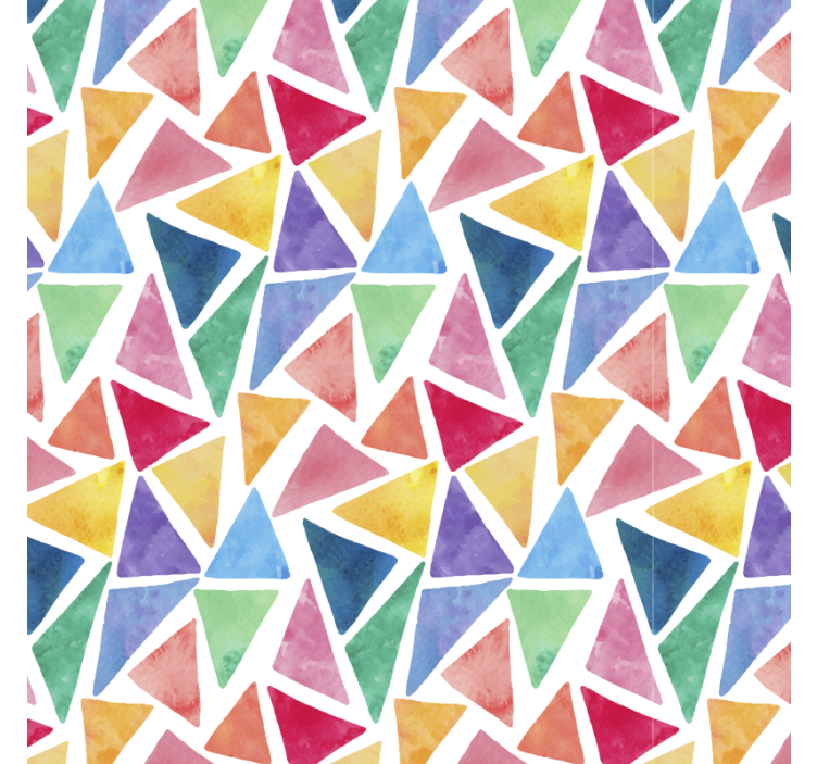 Estore de rolo quarto com motivo de triângulos coloridos - TenStickers