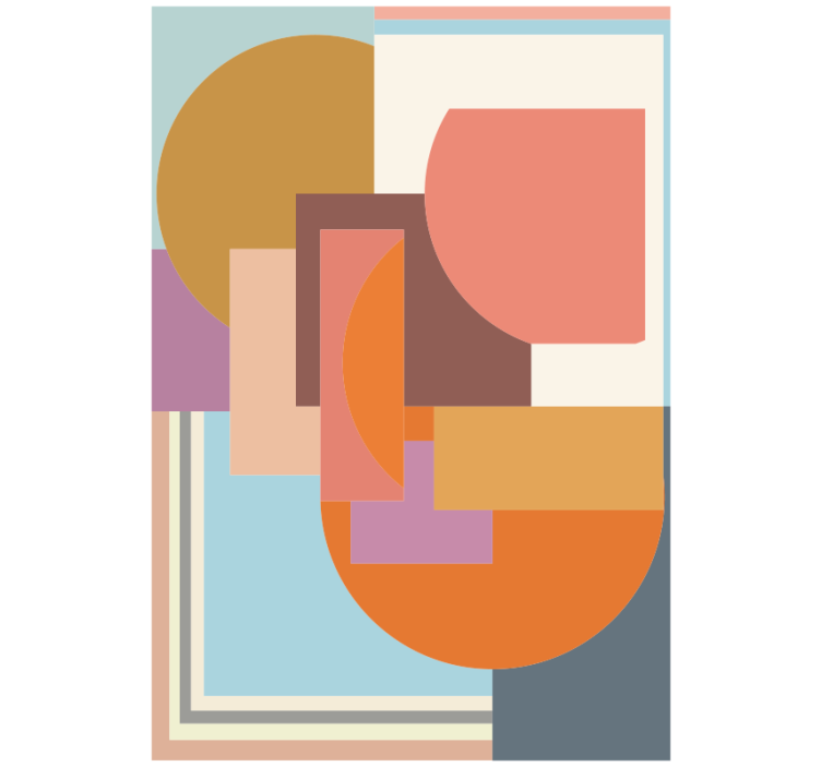 Estore de rolo quarto mosaico geométrico moderno - TenStickers