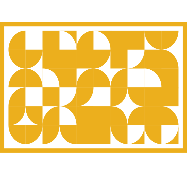 Estore de rolo quarto padrão geométrico amarelo - TenStickers
