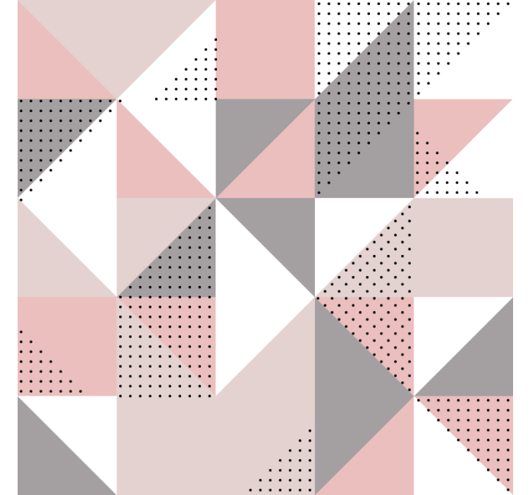 Estore de rolo quarto triângulos nórdicos em pastel - TenStickers
