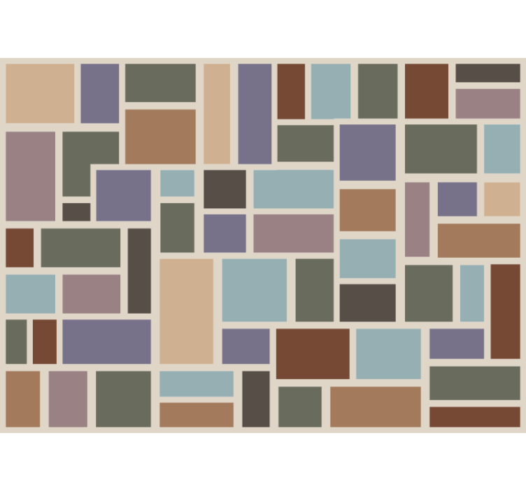 Estore de rolo quarto azulejo moderno colorido - TenStickers