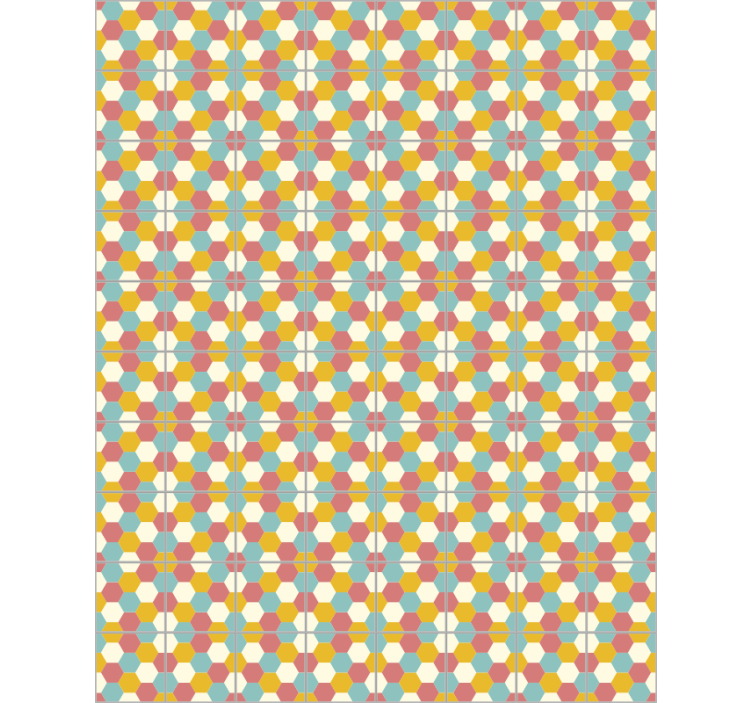 Estore de rolo quarto com design geométrico - TenStickers