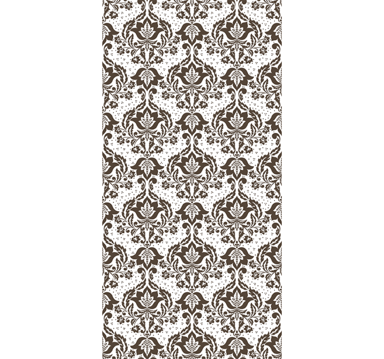Estore de rolo quarto flores ornamentais - TenStickers