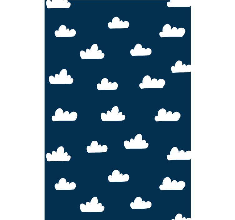 Fundo azul escuro cego com nuvens - TenStickers