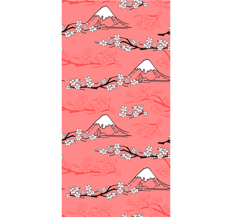 Primavera árvore natureza rosa cego - TenStickers