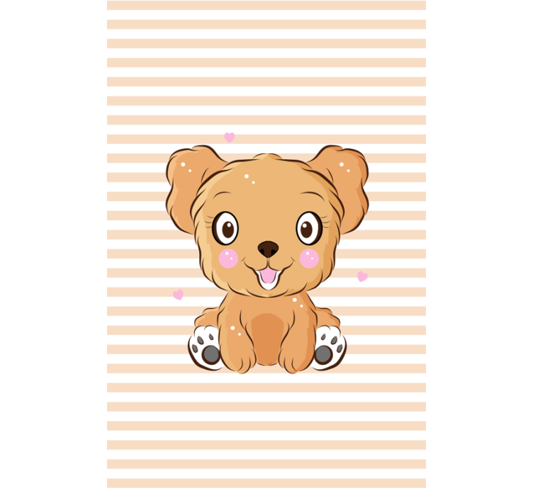 Estore de rolo animais variados ilustração de filhote fofo - TenStickers