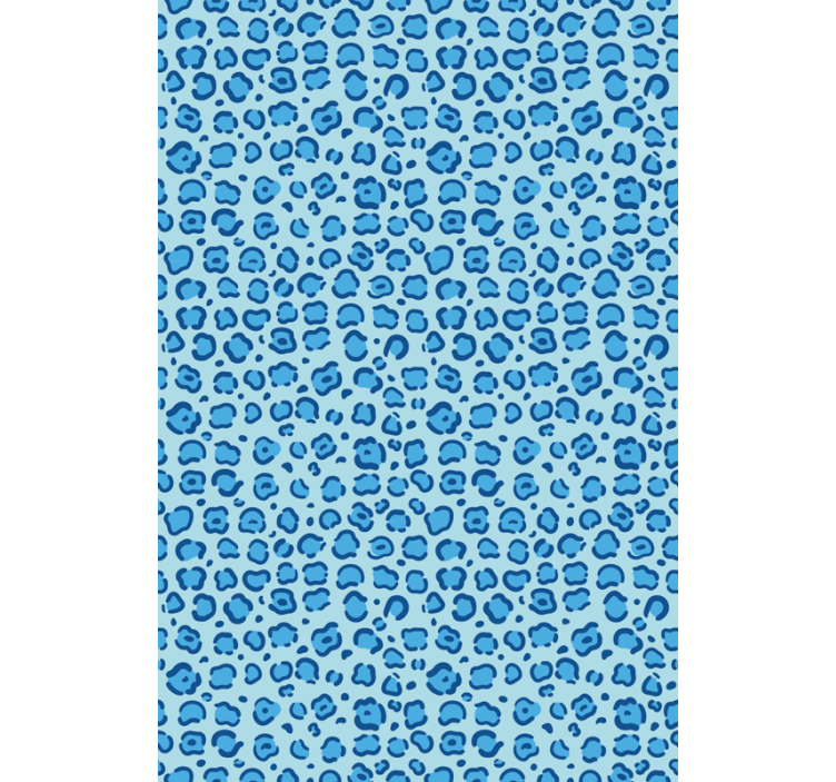 Estampa de leopardo azul vários animais cegos - TenStickers
