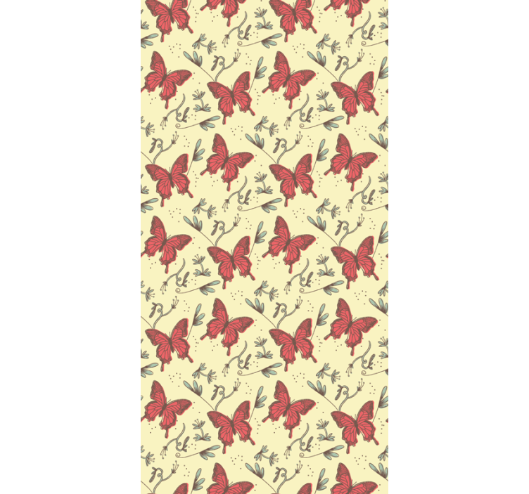 Estore de rolo borboleta estilo jardim - TenStickers