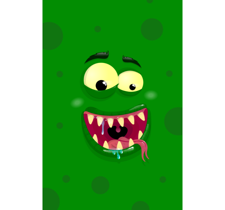 Estore de rolo divertidos monstro verde - TenStickers