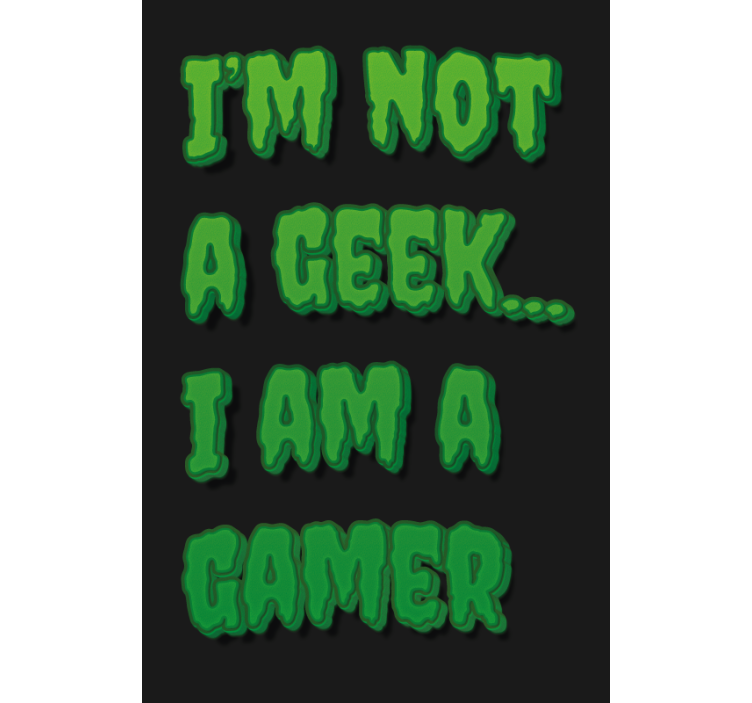 Estore de rolo com frases declaração de identidade gamer - TenStickers