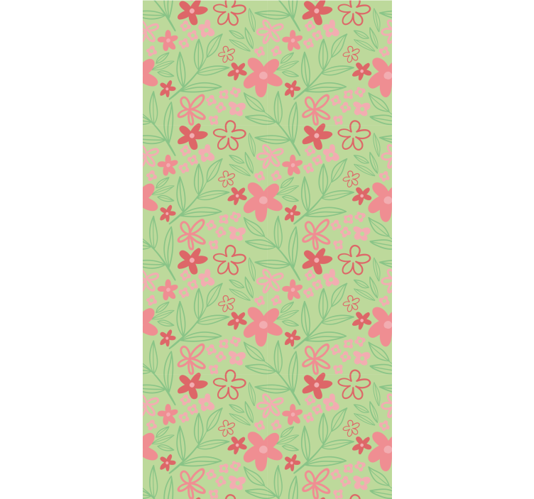 Estore de rolo flores e plantas tema floral encantador - TenStickers