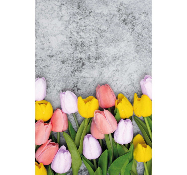 Estore de rolo flores e plantas flor de tulipa vibrante - TenStickers