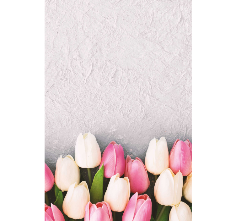 Estore de rolo flores e plantas arranjo de tulipas - TenStickers