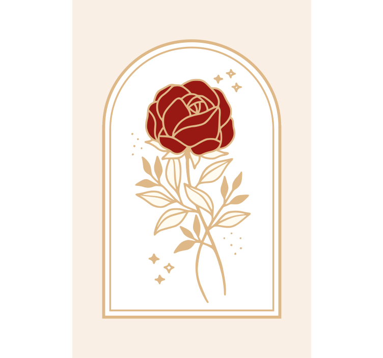 Estore de rolo elegantes rosa arqueada bege - TenStickers