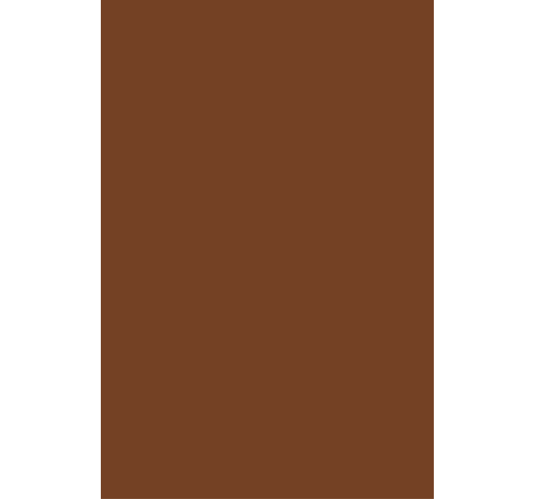 Cortina de cozinha castanha simples - TenStickers