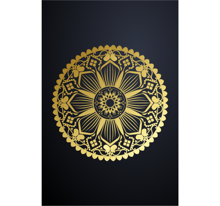 Efeito dourado da marinha mandala zen cego - TenStickers