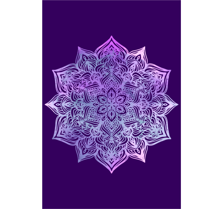 Forma de mandala roxa.. Estor zen - TenStickers