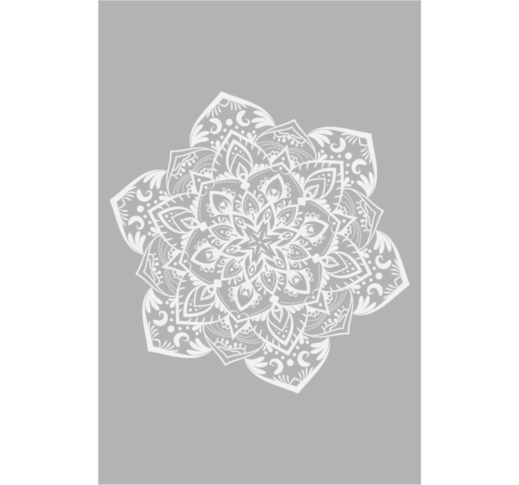 Estore de rolo zen mandala grande cinza - TenStickers