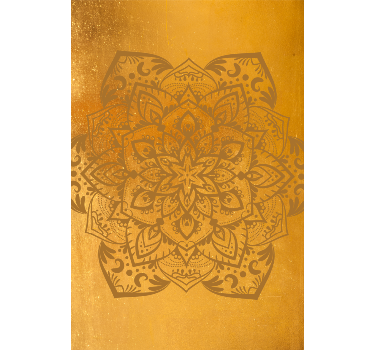 Estore de rolo zen mandala dourada espiritual - TenStickers