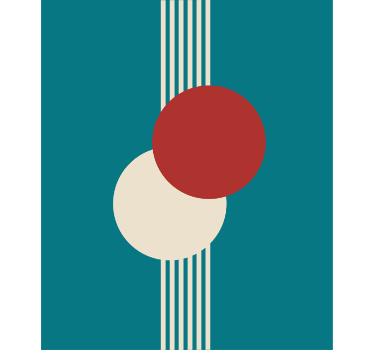 Estore de rolo modernos composição de círculo geométrico - TenStickers