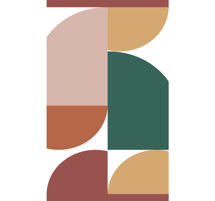 Estore de rolo modernos padrões de círculos geométricos - TenStickers