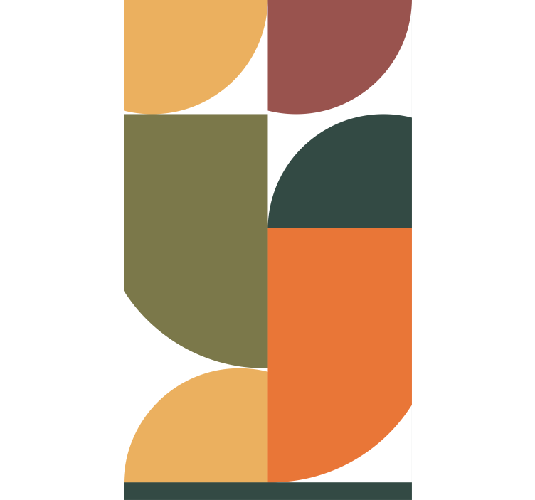 Estore de rolo modernos fusão de formas geométricas - TenStickers