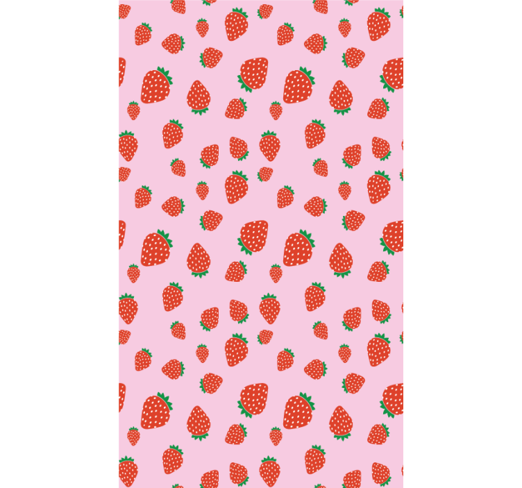Estore de rolo frutas e verduras estampa de morango - TenStickers