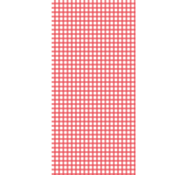 Cortina de cozinha vermelha xadrez - TenStickers