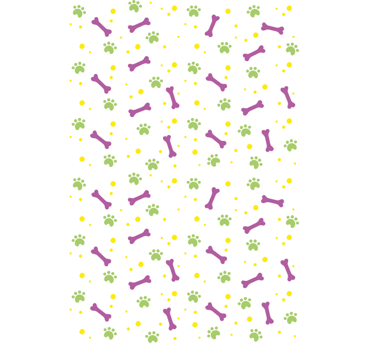 Estores de rolo de animais patas e ossos - TenStickers