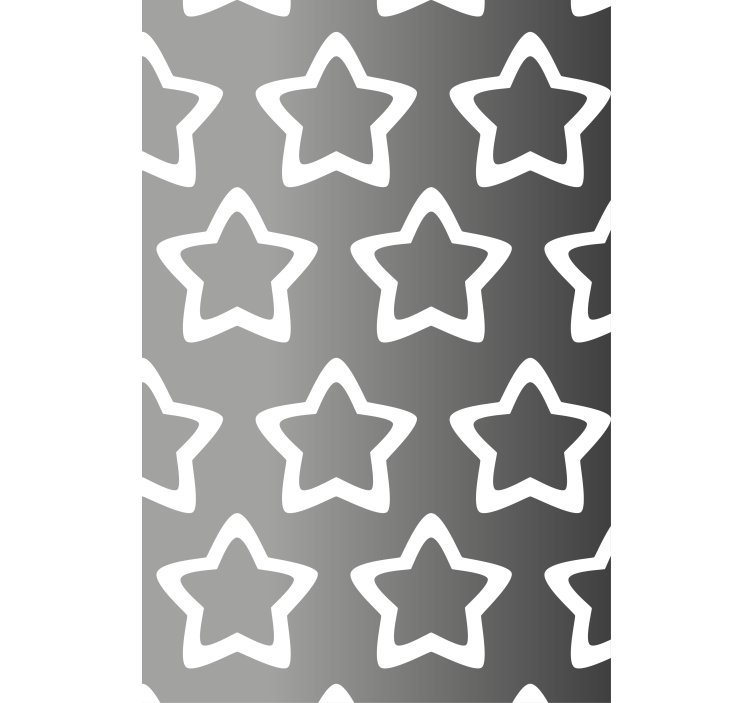 Estore de rolo modernos padrão de estrela cinza - TenStickers