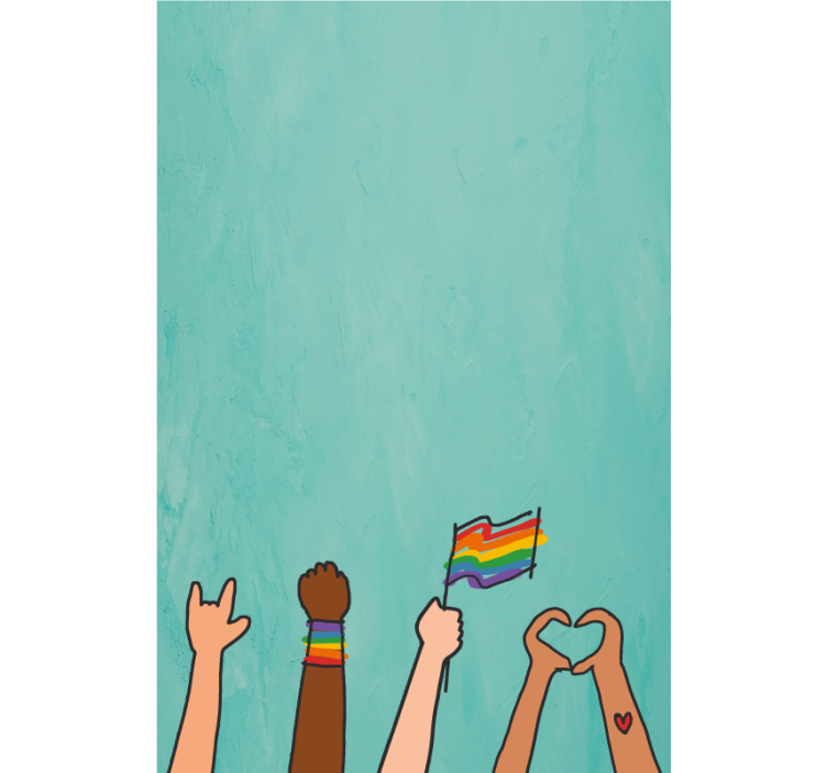 Estor exibição de mãos orgulhosas - TenStickers