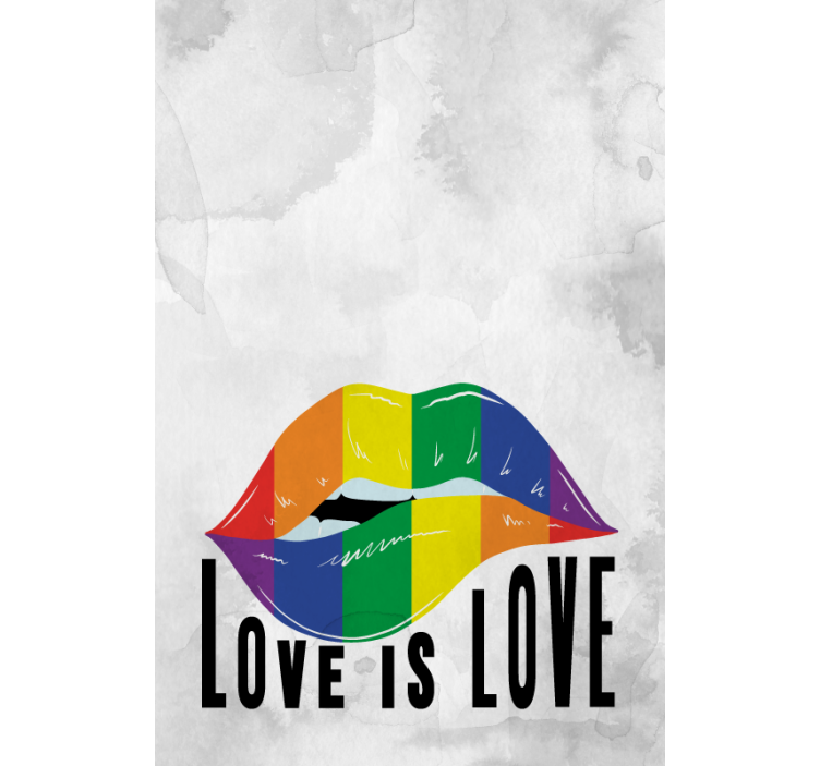 Estore de rolo com frases arte labial de arco-íris - TenStickers