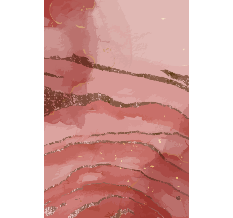 Estore de rolo com desenhos ondas douradas brilhantes - TenStickers