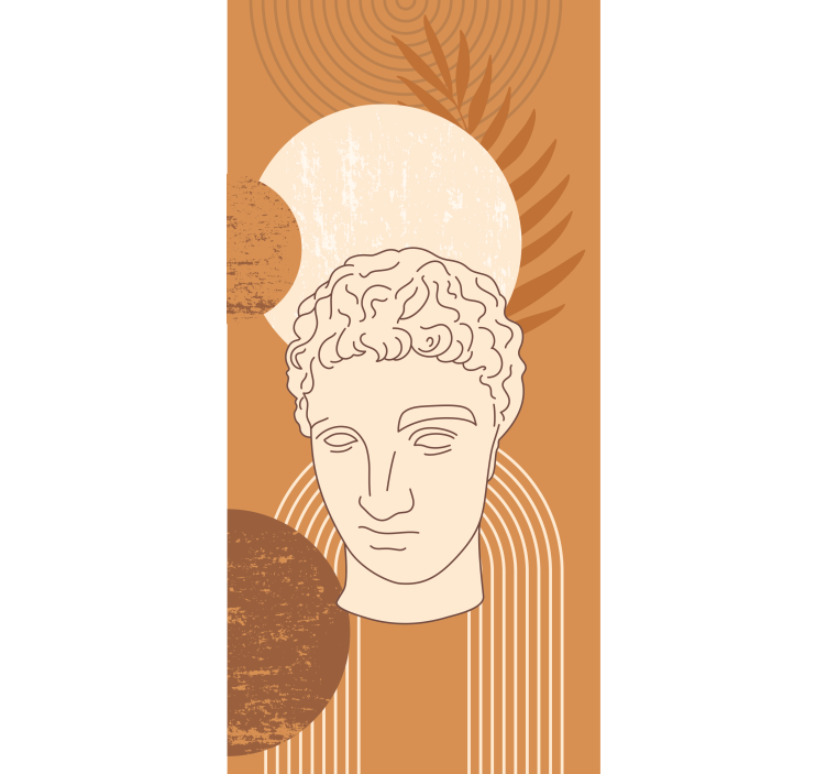 Estore de rolo com desenhos design de escultura clássica - TenStickers