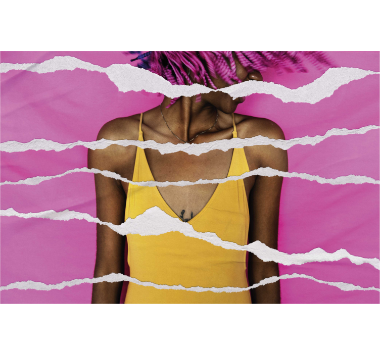 Estore de rolo com desenhos efeito de papel rasgado - TenStickers