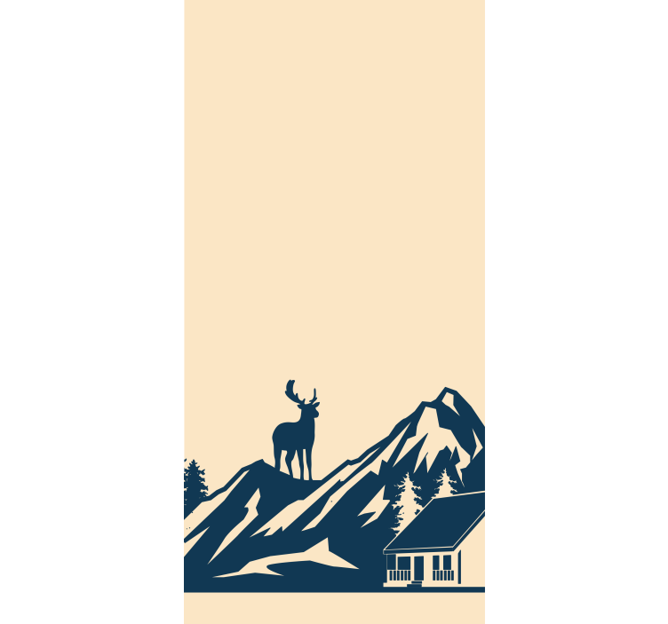 Estore de rolo original cenário majestoso de montanha - TenStickers