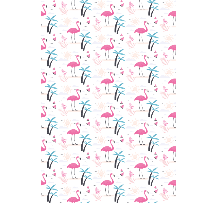 Flamingo rosa tropical vários animais cegos - TenStickers