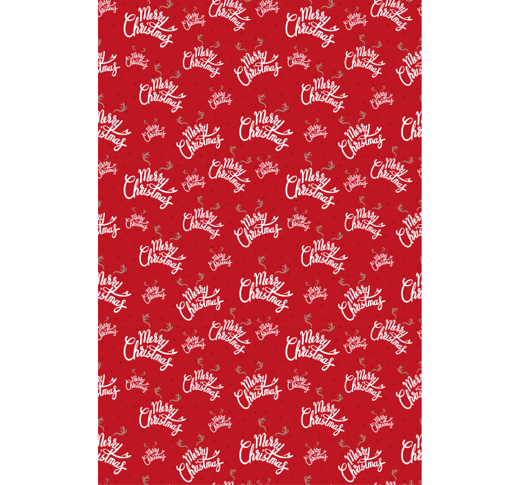 Estore de rolo com frases padrão feliz natal - TenStickers