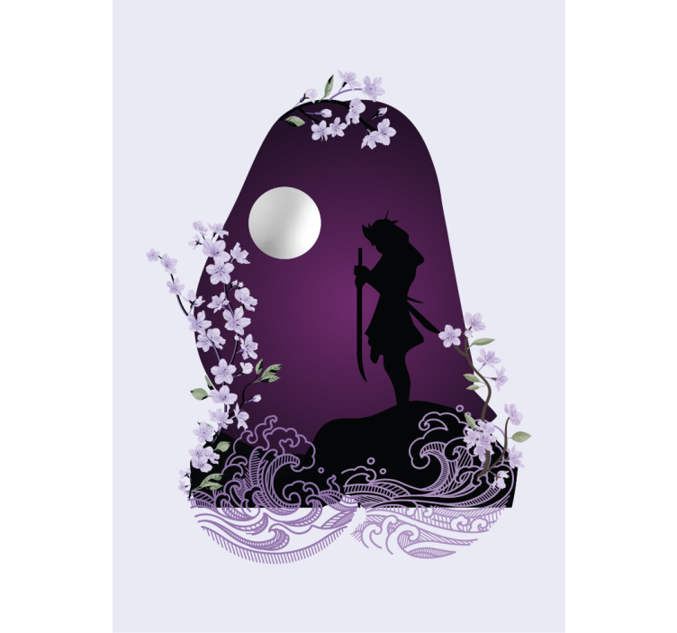 Estore de rolo divertidos silhueta de espadachim - TenStickers