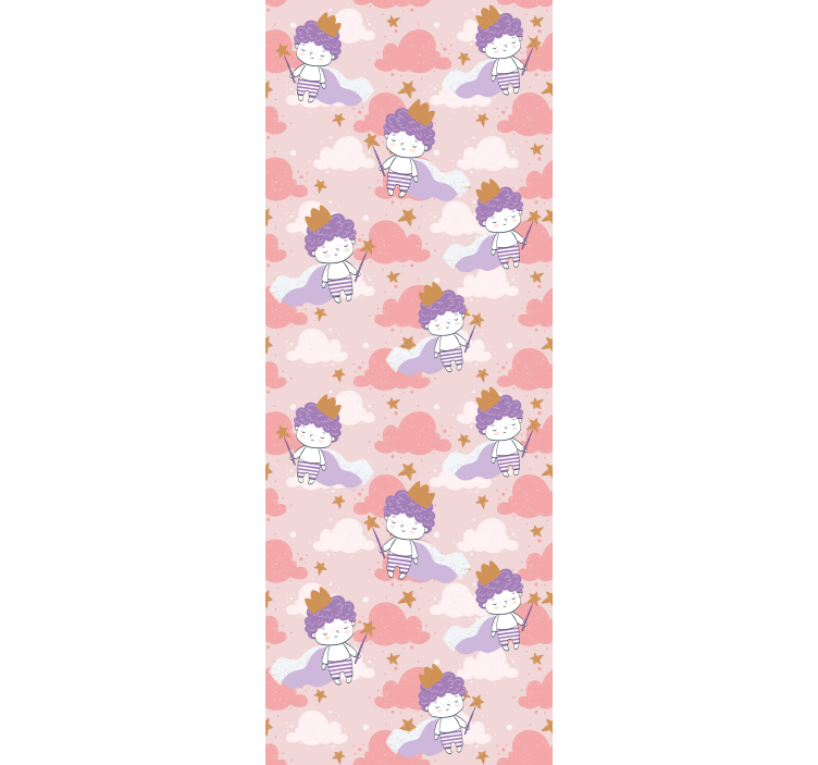 estor de rolo vintage com estampa de princesa de desenho animado - TenStickers