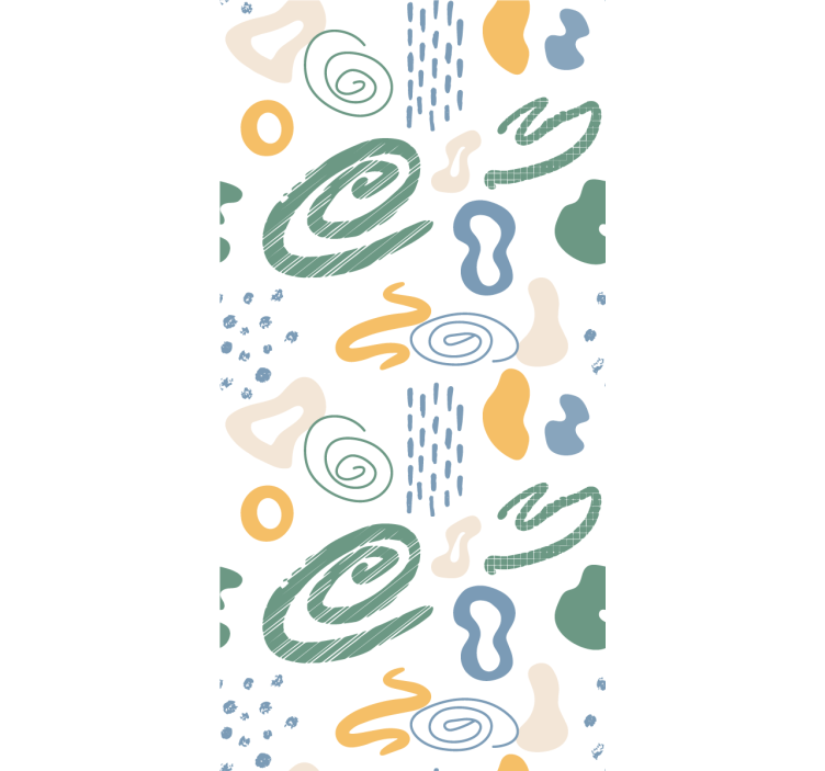 Estore de rolo modernos formas abstratas pintadas - TenStickers