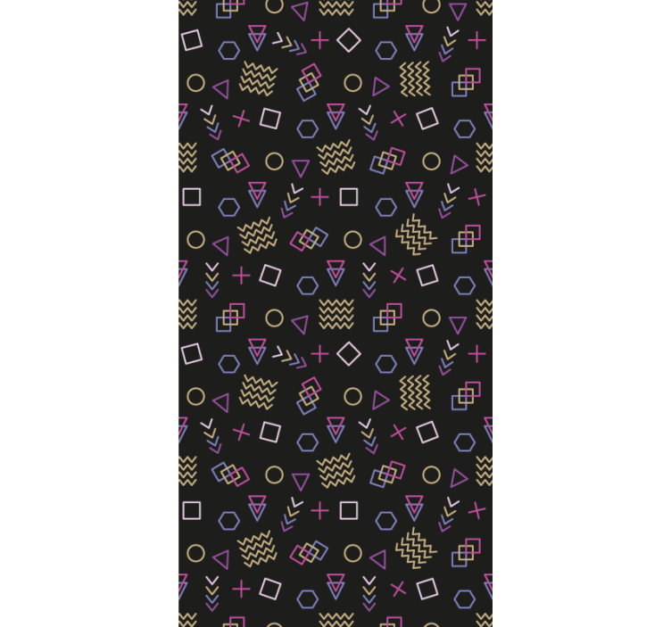 Estore de rolo modernos investigação de formas geométricas - TenStickers