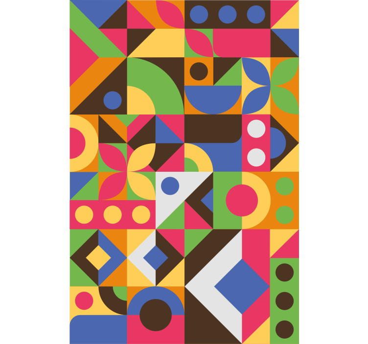 Estore de rolo modernos blocos de formas geométricas - TenStickers