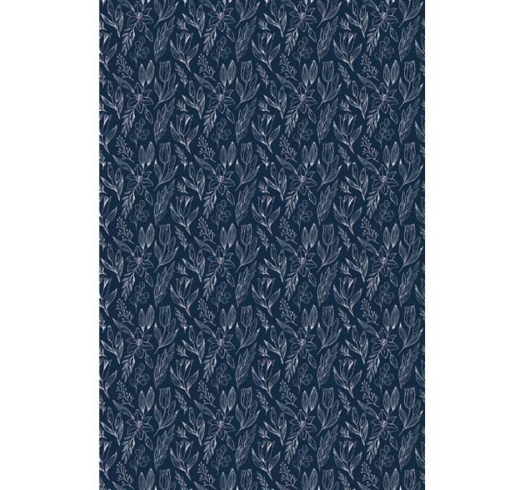 Estore de rolo flores e plantas elegância floral - TenStickers